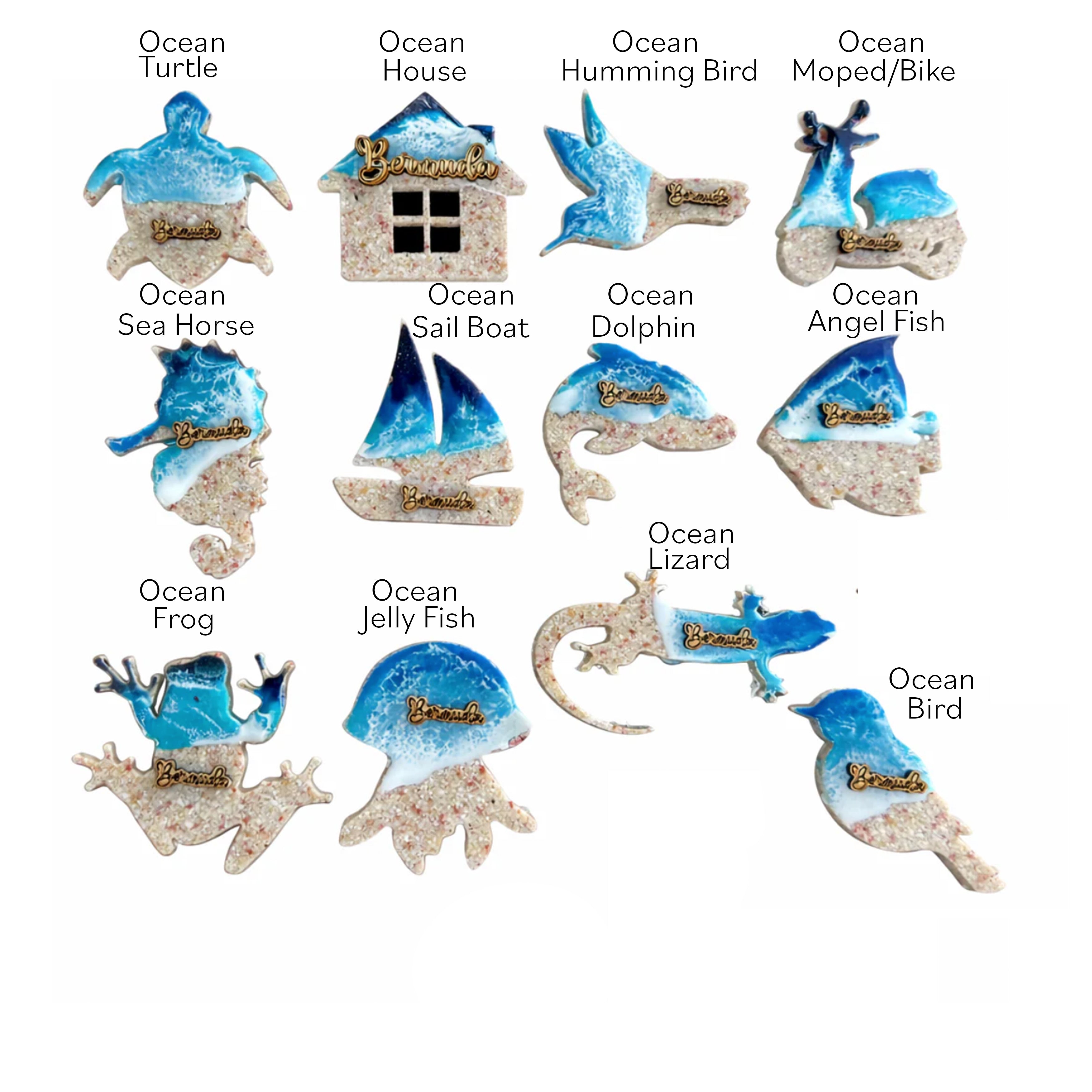 Bermuda Ocean Collection Ornaments